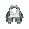 Keen Hardware N248-278 0.12 in. Zinc Plated Wire Cable Clamp KE433311